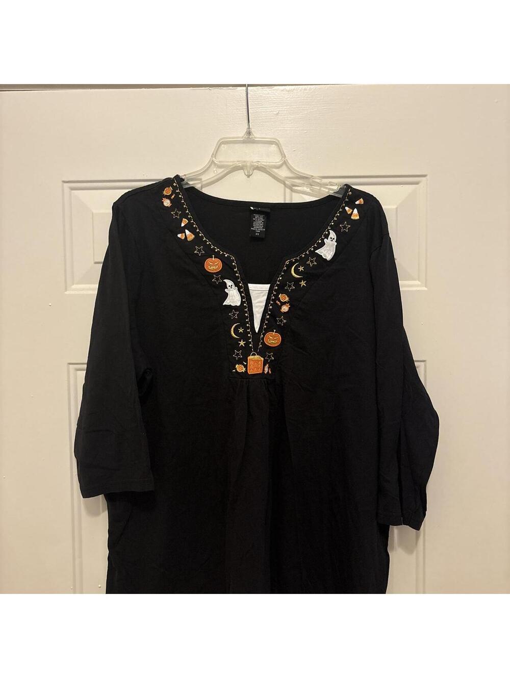 Holiday Editions Women's Black Blous